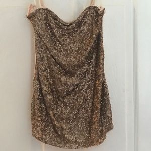 Rose Gold Micro Sequin Tank Top